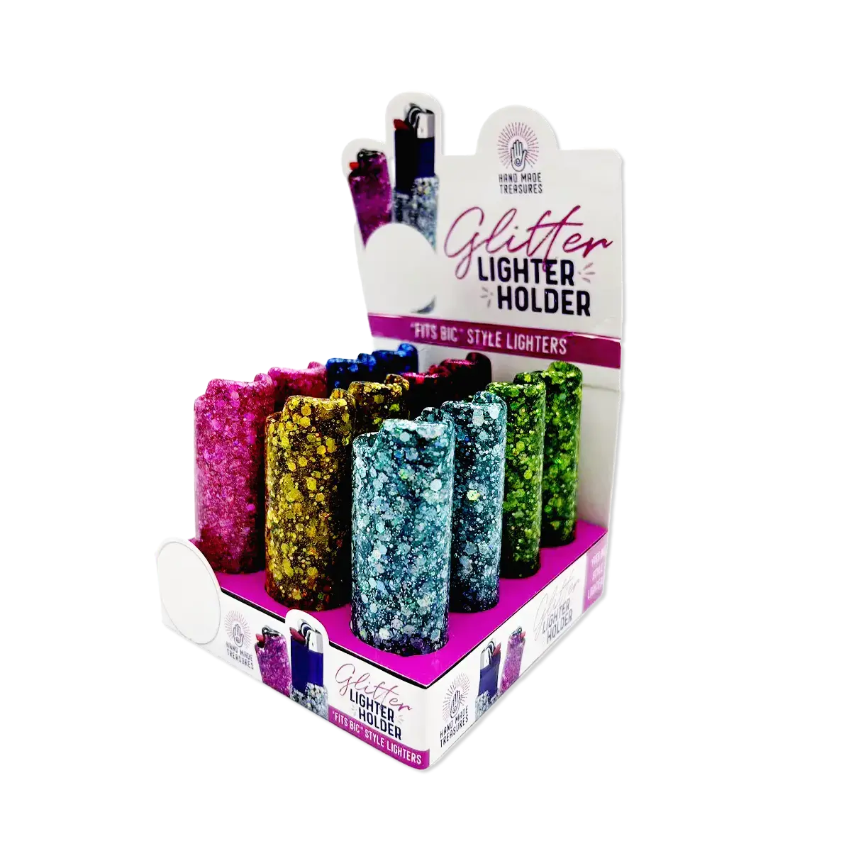 Glitter Lighter Case - 12 Pieces Per Retail Ready Display 25375 1