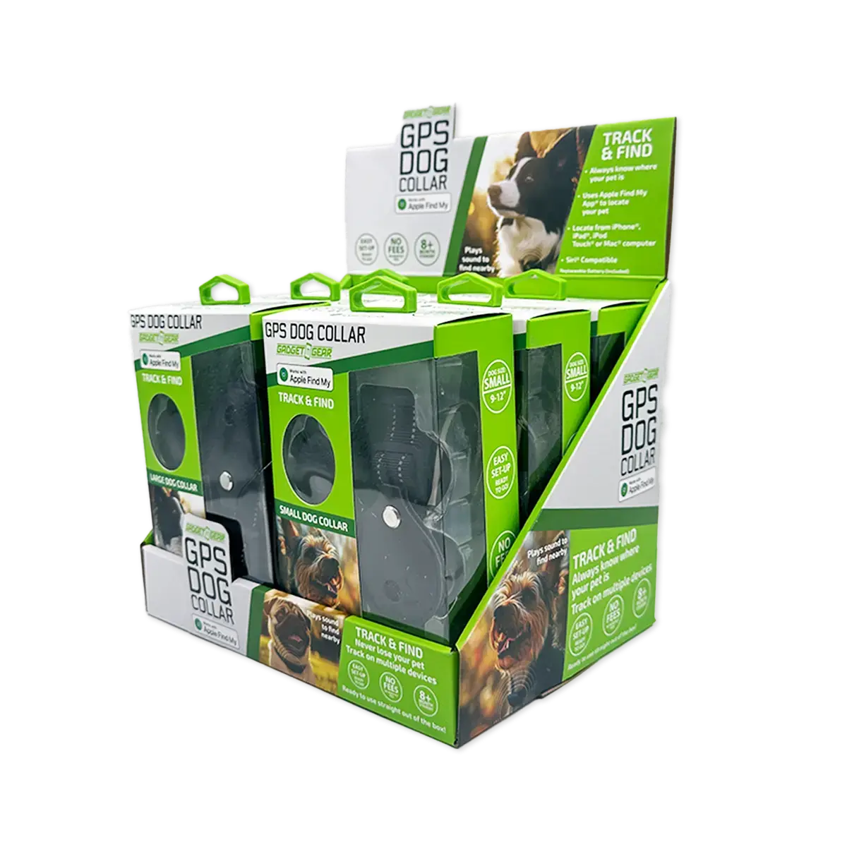 Gps Dog Collar Tracker Apple Find My™ Compatible - 6 Pieces Per Retail Ready Display 25750 1