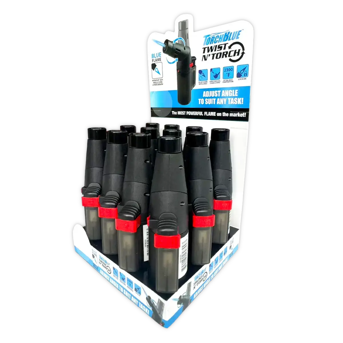 Twist N Torch Pivot Xxl Lighter - 12 Pieces Per Retail Ready Display 25844 1