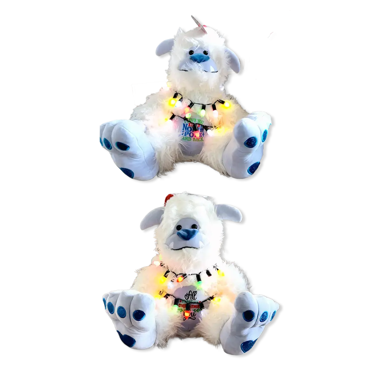 Jumbo Light-Up Plush Snow Yeti - 2 Pieces Per Pack 26090 1