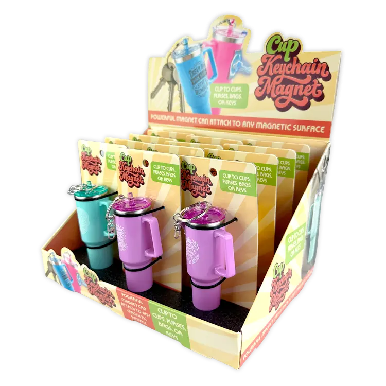 Cup Magnetic Keychain - 12 Pieces Per Retail Ready Display 26102 1