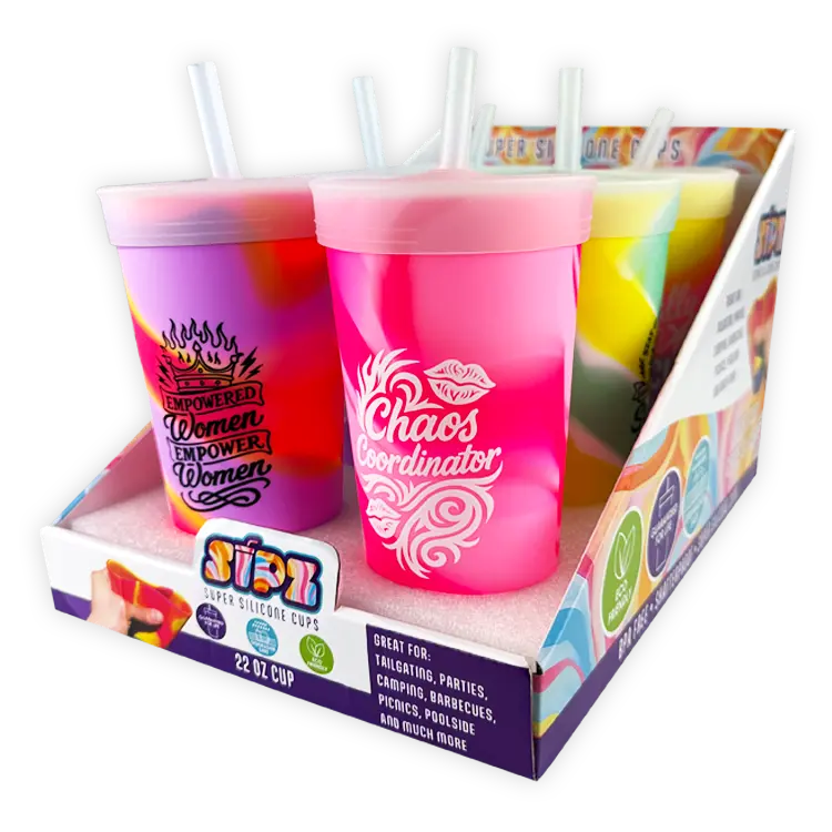 Silicone 22Oz Silicone Cup C - 6 Pieces Per Retail Ready Display 26164 1