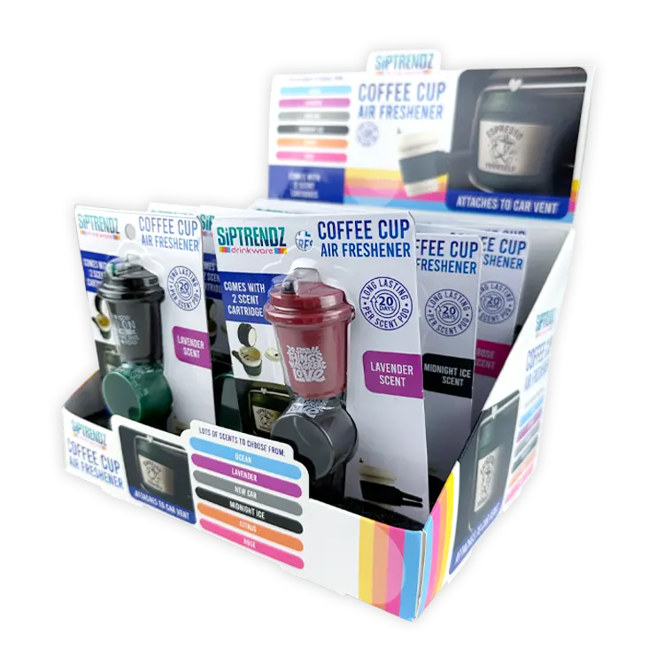 Siptrendz Coffee Cup Air Freshener - 12 Pieces Per Retail Ready Display 26233 1