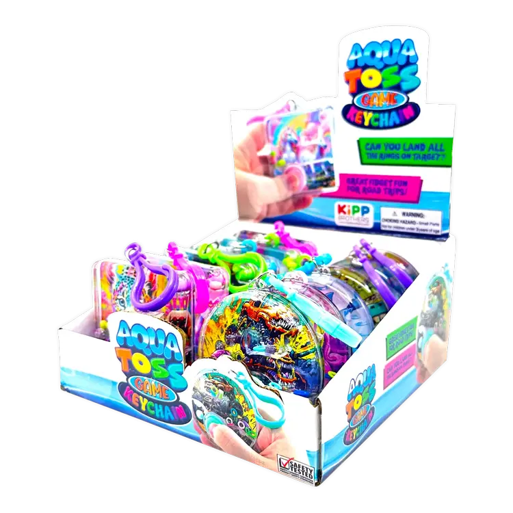 Aqua Ring Water Toss Game Keychain - 12 Pieces Per Retail Ready Display 26310 1