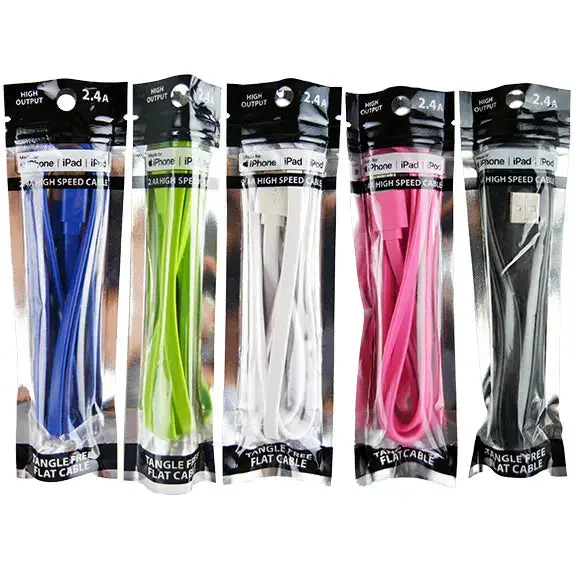 Charging Cable Usb To Lightning 3Ft 2.4 Amp - 20 Pieces Per Pack 26482 1