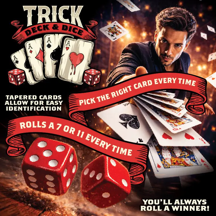 Trick Cards And Dice - 6 Pieces Per Retail Ready Display 26487 1
