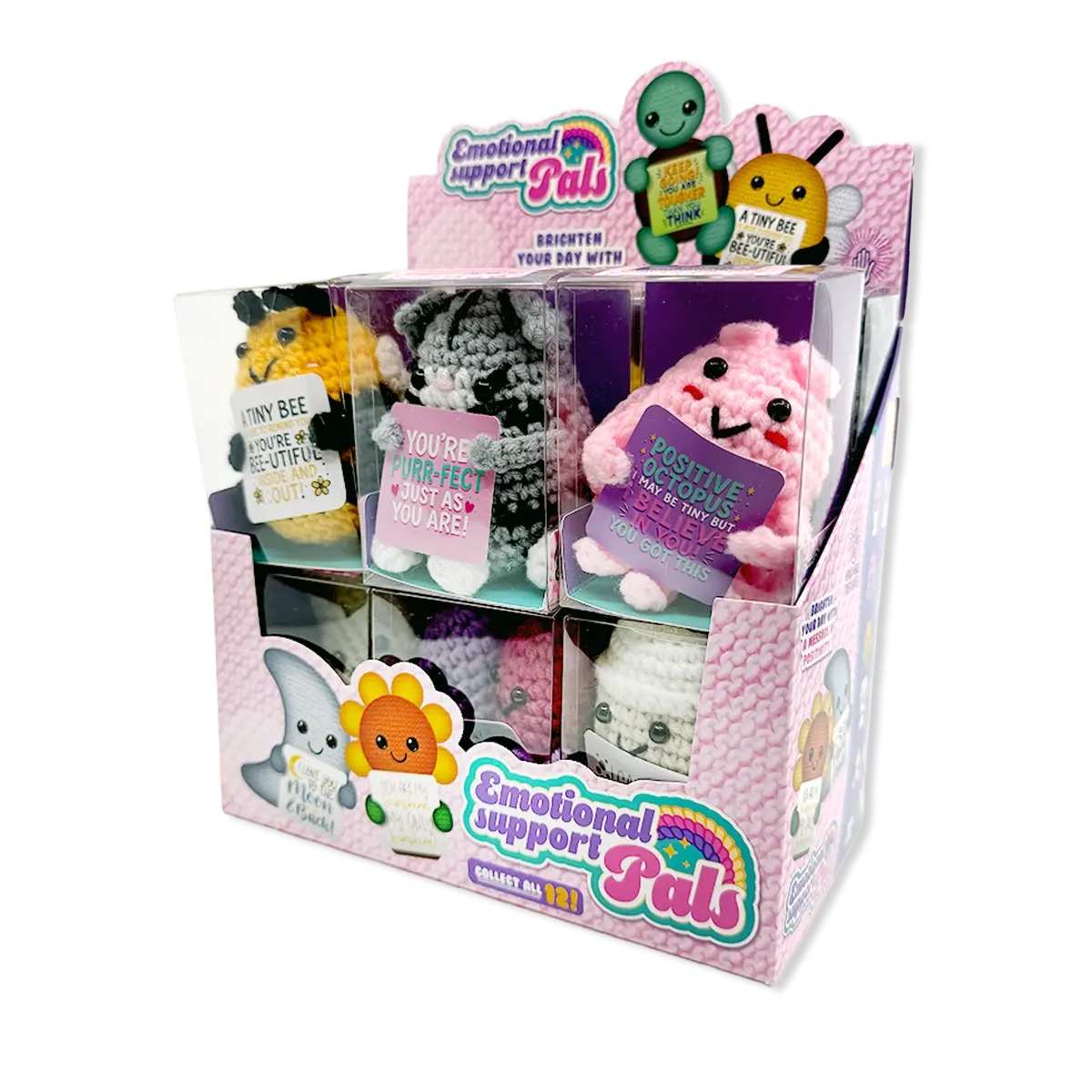 Emotional Support Keepsake Crochet Plush Pals - 12 Pieces Per Retail Ready Display 26550 1