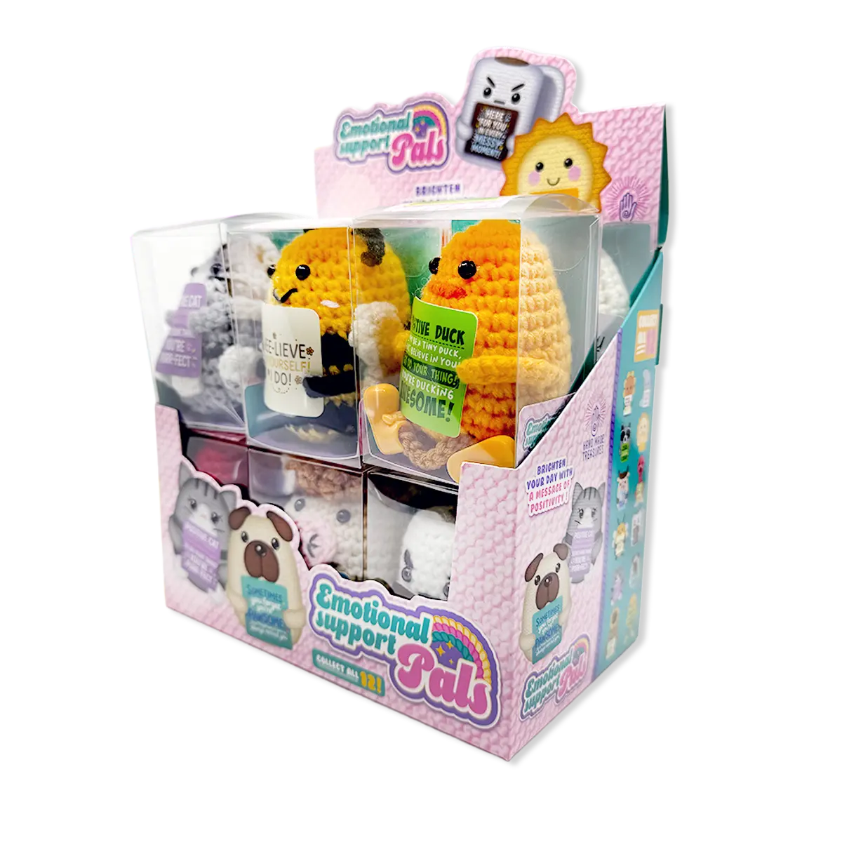 Emotional Support Keepsake Crochet Plush Pals - 12 Pieces Per Retail Ready Display 26551 1