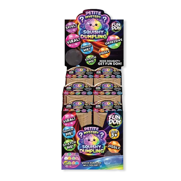 Fun Doh Petite Mystery Dumpling Squishy Toy - 12 Pieces Per Retail Ready Display 26652 1
