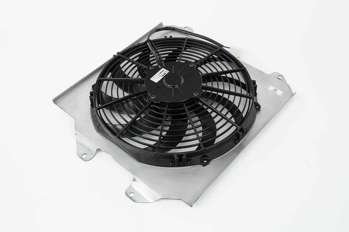 Csf Race Aluminum Fan Shroud With 12" Spal Fan - K-Swap / Half-Size 2