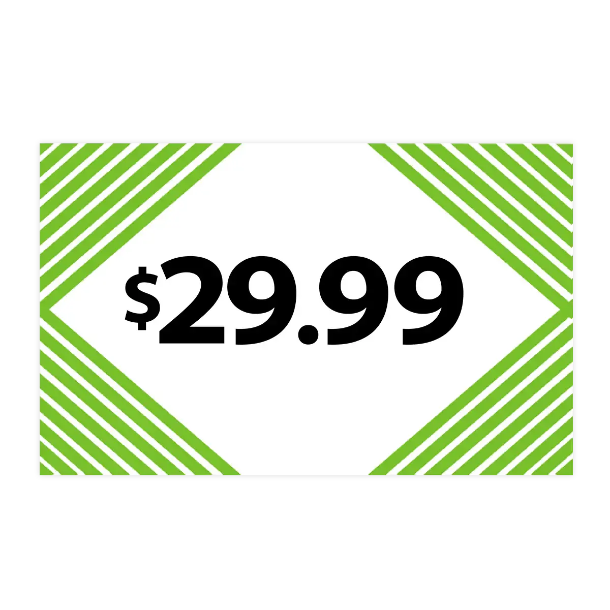 Merchandising Fixture - $29.99 Retail Tag 25 Per Pack 978550 1