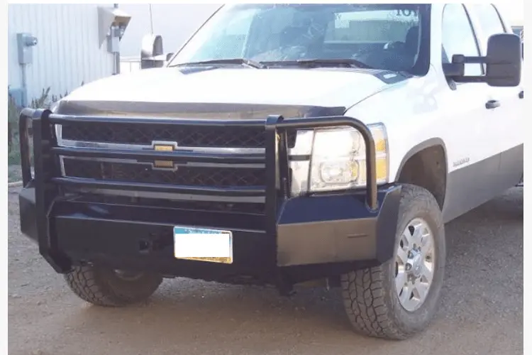 Truck Defender Aluminum Front Bumper Chevy Silverado 2500/3500 2007-2010 Standard Polished 2C-0710 1