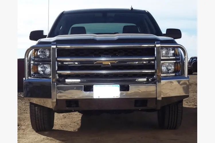 Truck Defender Aluminum Front Bumper Chevy Silverado 2500/3500 2011-2014 Standard Polished 2C-1114 1
