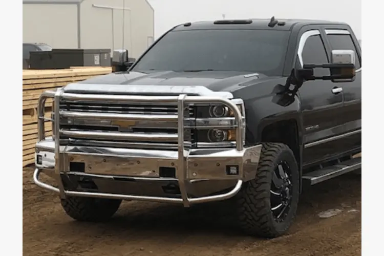 Truck Defender Aluminum Front Bumper Chevy Silverado 2500/3500 2015-2019 Standard Polished 2C-1519 1