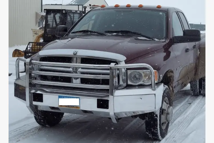 Truck Defender Aluminum Front Bumper Dodge Ram 2500/3500 2003-2005 Standard Polished 2D-0305 1