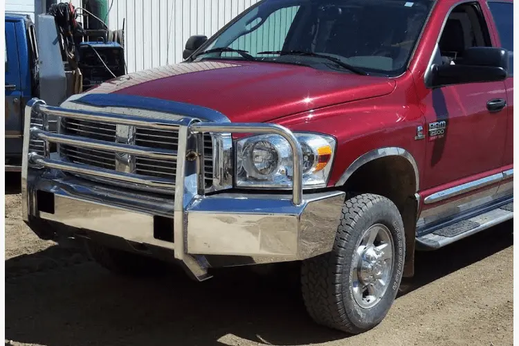 Truck Defender Aluminum Front Bumper Dodge Ram 2500/3500 2006-2009 Standard Polished 2D-0609 1