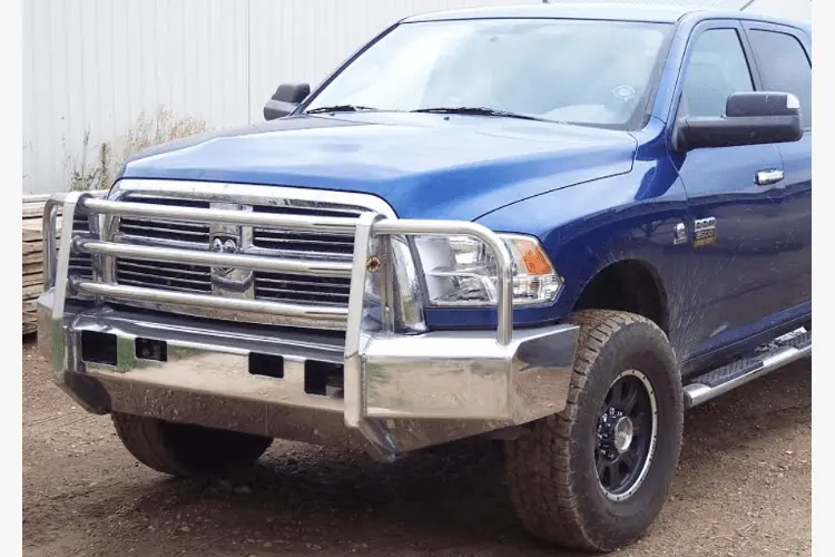 Truck Defender Aluminum Front Bumper Dodge Ram 2500/3500 2010-2016 Standard Polished 2D-1016 1