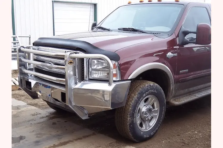 Truck Defender Aluminum Front Bumper Ford F250/F350 Superduty 2005-2007 Standard Polished 2F-0507 1