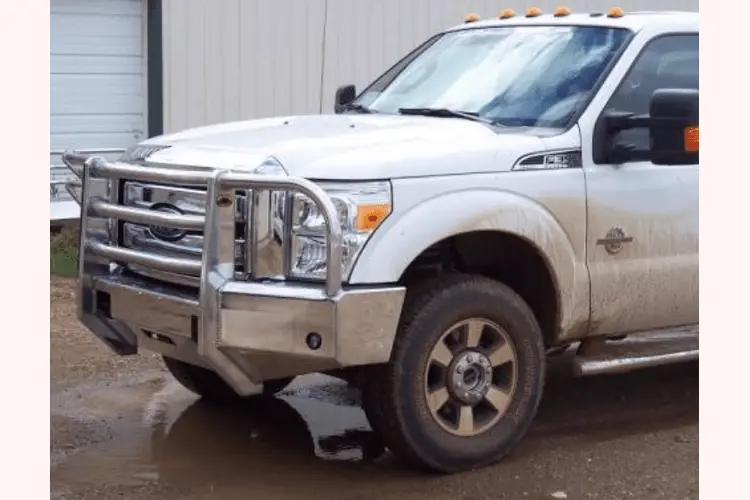 Truck Defender Aluminum Front Bumper Ford F250/F350 Superduty 2011-2016 Standard Polished 2F-1116 1