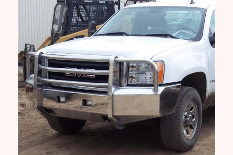 Truck Defender Aluminum Front Bumper Gmc Sierra 2500/3500 2007-2010 Standard Polished 2G-0710 1
