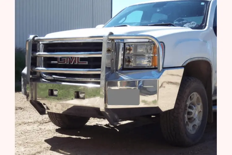 Truck Defender Aluminum Front Bumper Gmc Sierra 2500/3500 2011-2014 Standard Polished 2G-1114 1