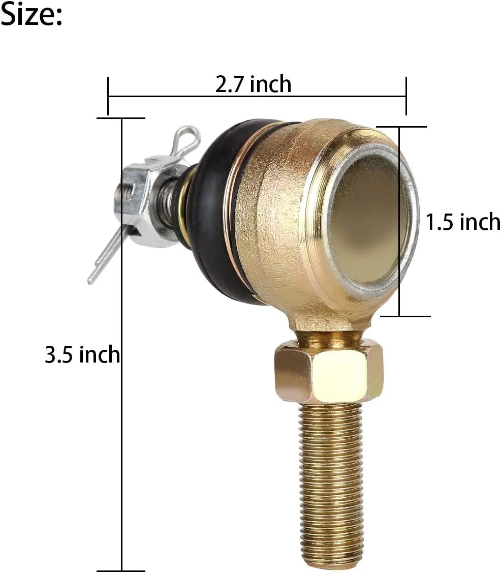 Golf Cart Tie Rod End Kit For Club Car Ds 1976-2008 Gas & Electric | 10L0l 2