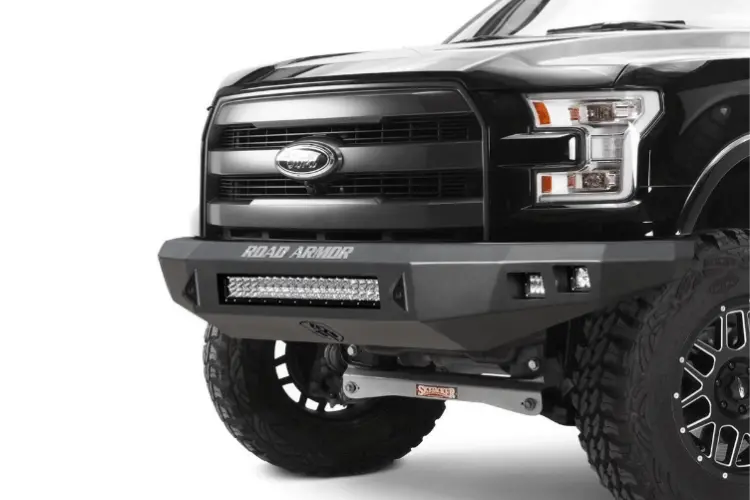 Road Armor Stealth 905R0b-Nw 2012-2015 Toyota Tacoma Front Non-Winch Bumper No Guard, Black Finish And Square Fog Light Hole 1
