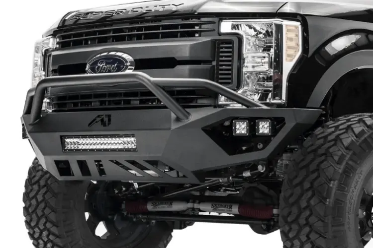 Fab Fours Open Fender Vengeance Pre-Runner Guard Front Bumper 2017-2022 Ford F250/F350 Superduty Fs17-V4162-1 2