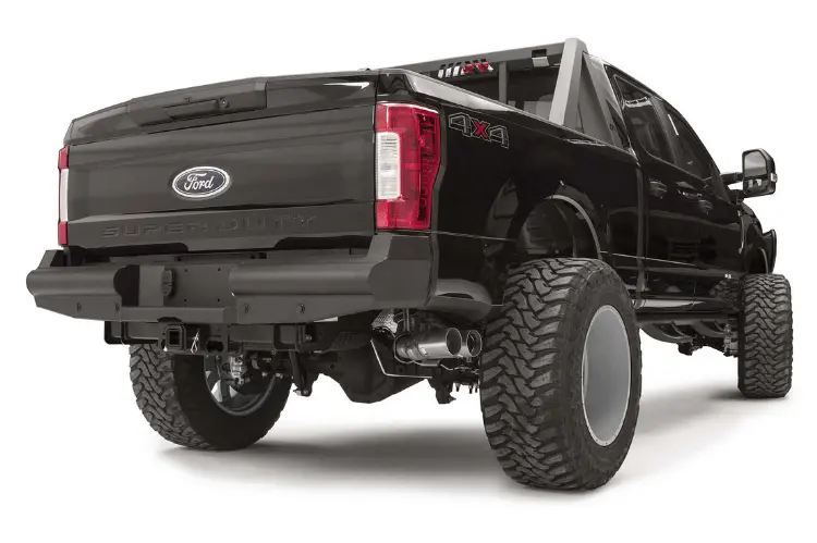 Fab Fours Black Steel Elite Rear Bumper 2017-2022 Ford F250/F350 Superduty Fs17-U4150-1 2