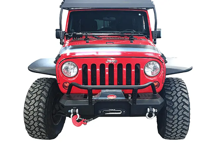 Warrior 6577 Jeep Wrangler Jk 2007-2018 Mod Series Front Bumper Stubby With Brush Guard 1