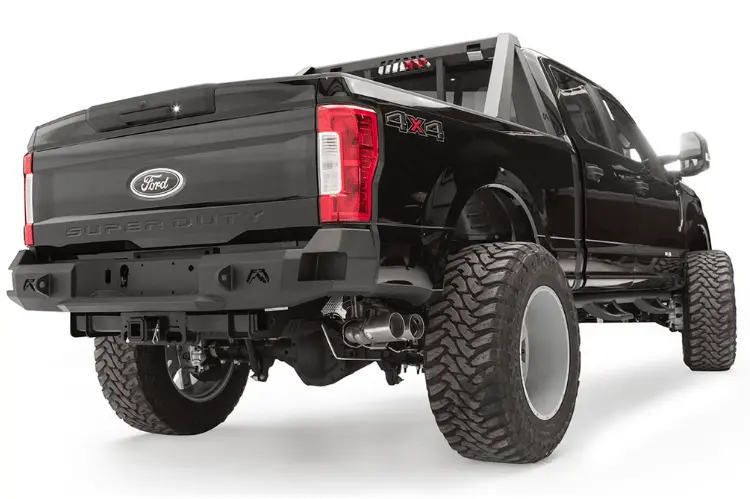 Fab Fours Fs17-W4150-1 Ford F250/F350 Superduty 2017-2022 Premium Rear Bumper No Sensor 2
