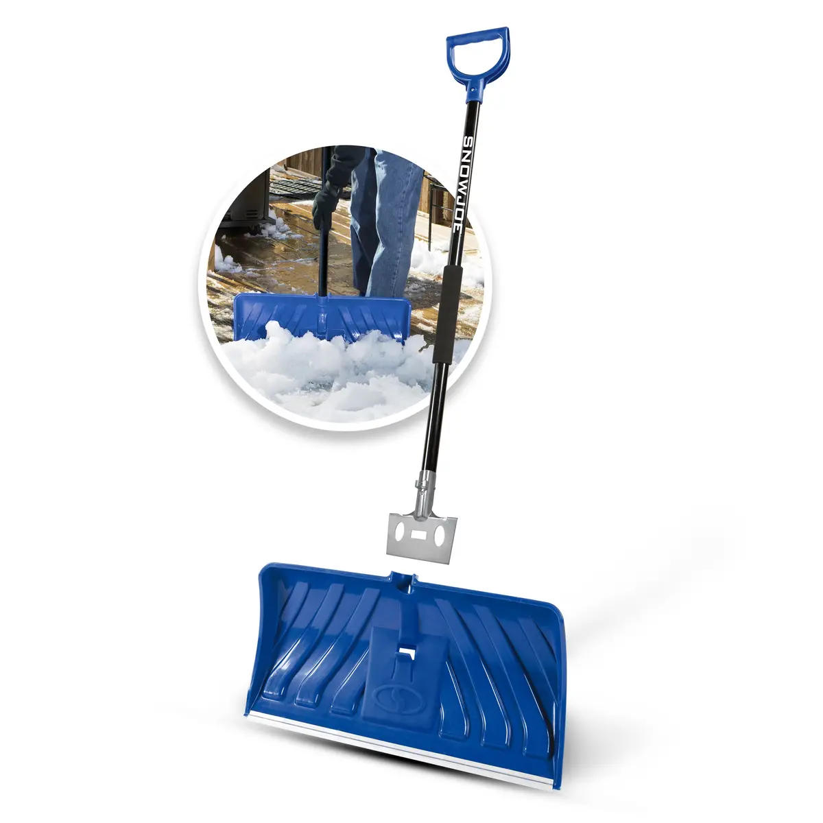 Snow Joe Sj-Edg24m 2-In-1 Snow Pusher + Ice Chopper With Poly Blade | 24-Inch (Retail Pack) 1