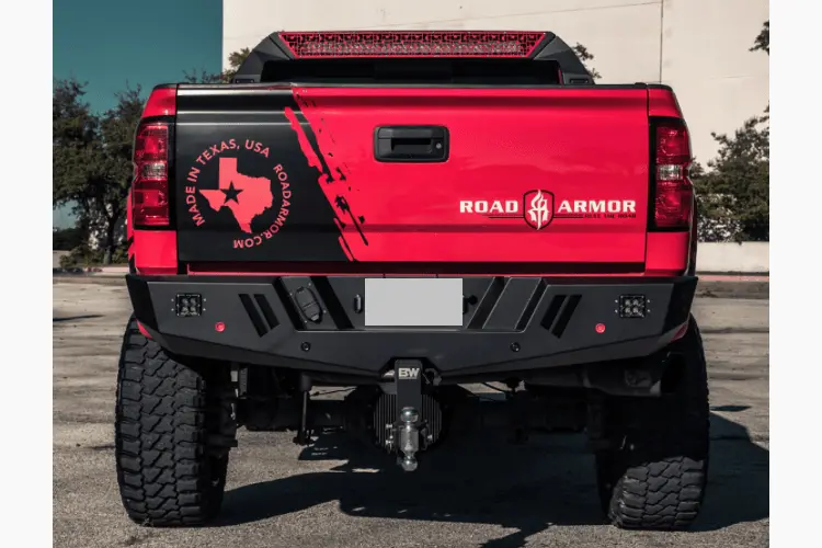 Road Armor Spartan 3112Xr0b Chevy Silverado 2500/3500 2011-2014 Rear Bumper Satin Black 1
