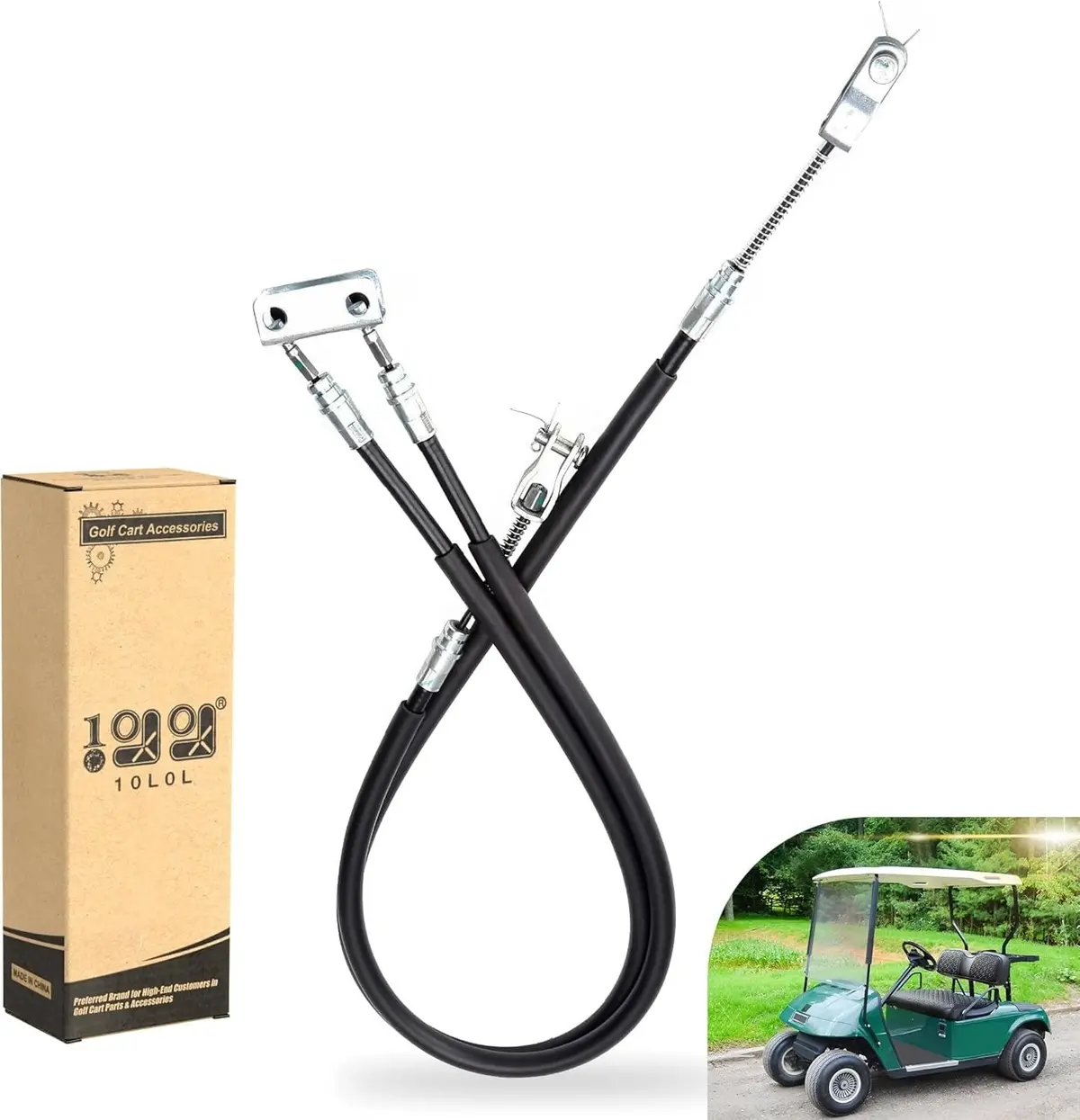 Golf Cart Brake Cable For Ezgo Txt & Marathon Medalist 1994-Up Gas And Electric - 10L0l 1