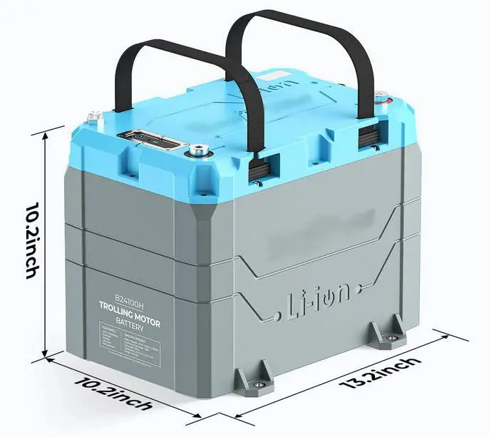(Recertified) 24V 100Ah (2.56Kwh) Lifepo4 Lithium Battery - Bluetooth, Heating, Waterproof 2