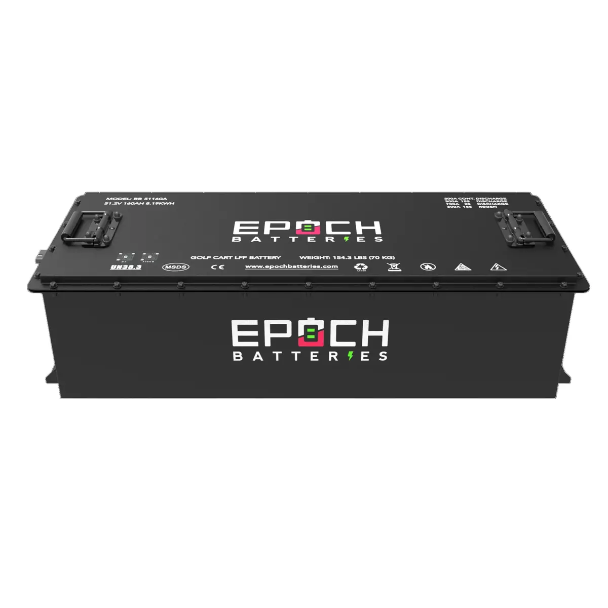 48V 160Ah - Limax Series - Lithium (Lifepo4) Golf Cart Battery - Complete Kit 1
