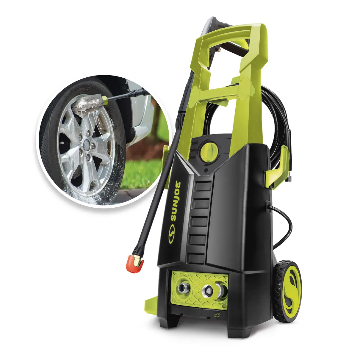 Sun Joe Spx2700-Max Electric Pressure Washer | 13-Amp | Included Utility Bristle Brush And Rim Brush | Quick Connect + Turbo Nozzles 1