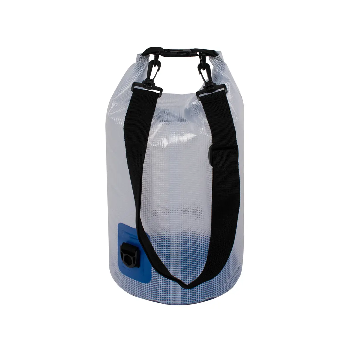 Trailgear Tg-800-10Bl Heavy-Duty Transparent Dry Bag | Roll-Top Closure Design | Lightweight W/ Shoulder Strap | 10 Liter (Blue) 1