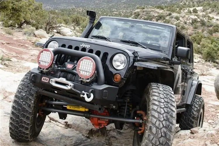 Arb 3450430 Jeep Wrangler Jk 2007-2018 Stubby Bar Front Bumper Winch Ready Textured Black 1