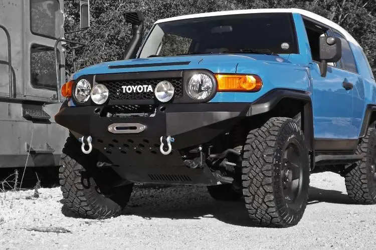 Warrior 3520 Toyota Fj Cruiser 2007-2014 Front Bumper Winch Ready With D-Rings 1