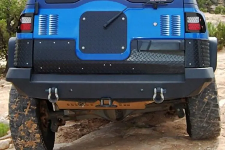 Warrior 3550 Toyota Fj Cruiser 2007-2014 Rear Bumper With D-Rings 1