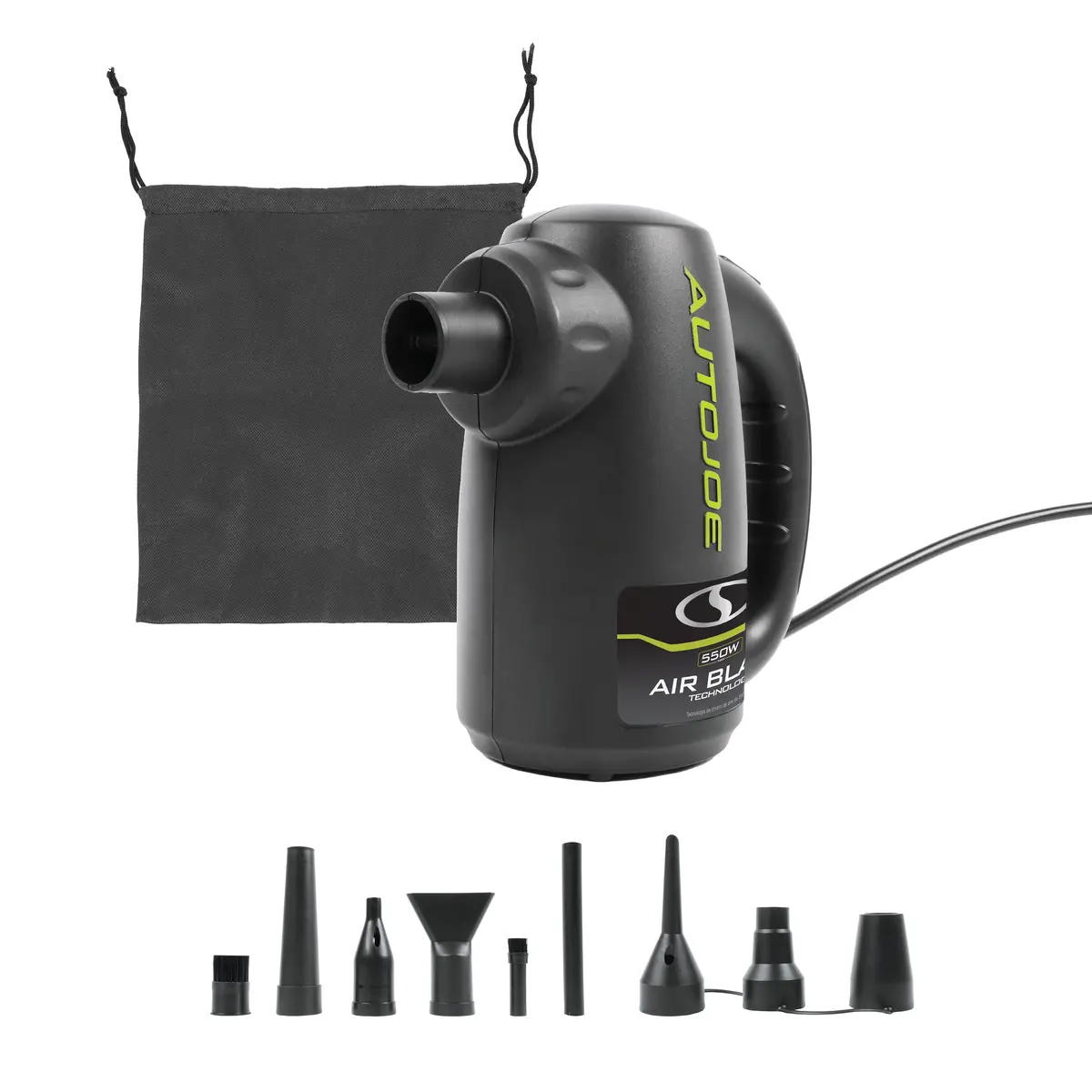 Auto Joe Atj-Abd1 550-Watt Air Blasting Water Dryer | W/ 10-Ft Ac Cord, Storage Bag, & 9 Nozzle Attachments For Additional Cleaning And Air Inflation | For Auto Detailing Cars & Motorcycles 1