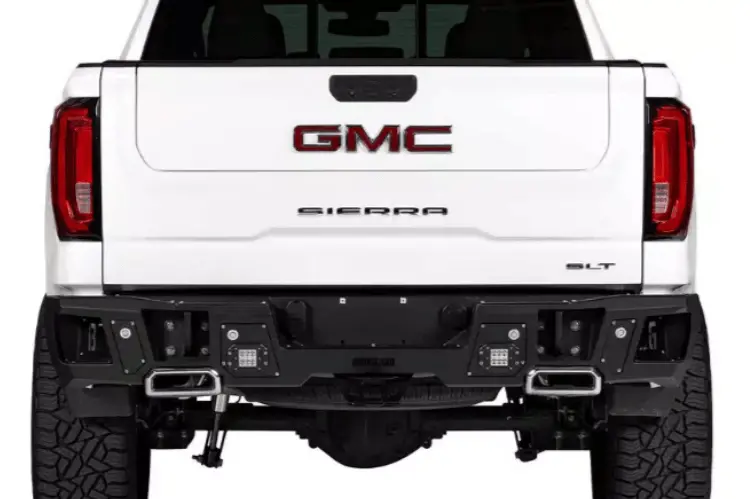 Bodyguard Dgc19aylt Gmc Sierra 1500 2019-2025 A2 Rear Bumper With Sensor Light Cutouts Fits Dual Exhaust 1
