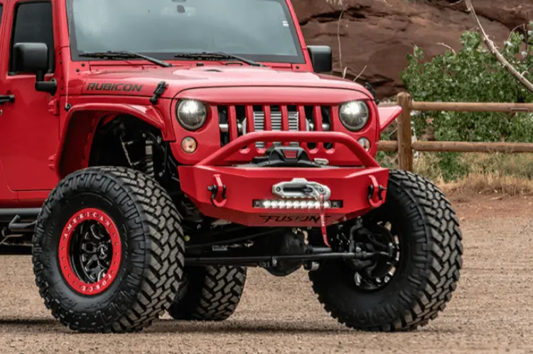 Fusion 0717Jeepfb Jeep Wrangler Jk 2007-2019 Front Bumper Winch Ready 1