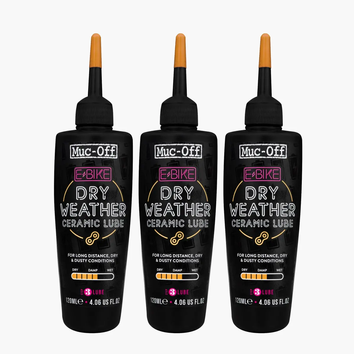 3 X Ebike Dry Weather Lube 120Ml 1