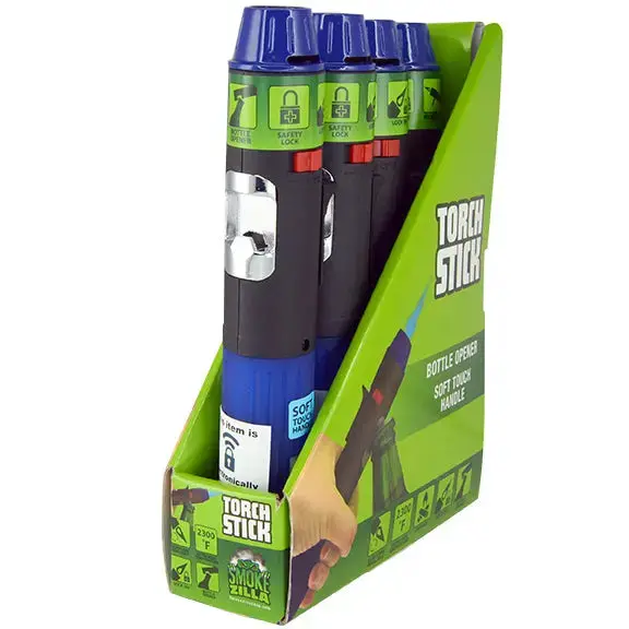 Torch Stick Lighter With Bottle Opener - 4 Pieces Per Retail Ready Display 40303B 1