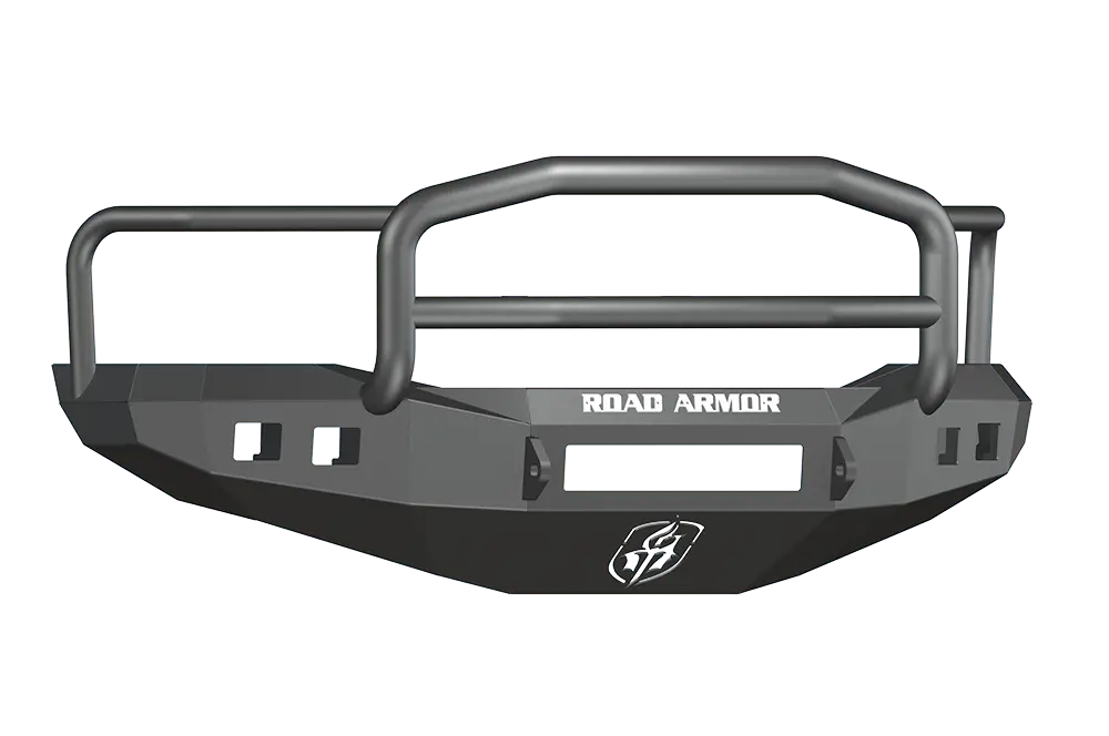 Road Armor Stealth 407R5b-Nw 2006-2008 Dodge Ram 1500 Front Non-Winch Bumper Lonestar Guard, Black Finish And Square Fog Light Hole 1