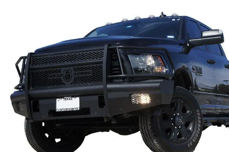 Road Armor Vaquero 410Vf6b 2010-2018 Dodge Ram 2500/3500 Front Bumper Compatible Winch Full Black Finish 2