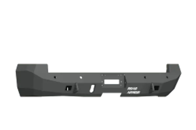 Road Armor Stealth 412S0b 2010-2018 Dodge Ram 2500/3500 Rear Winch Ready Bumper Sensor, Black Finish And Rectangle Fog Light Hole 1