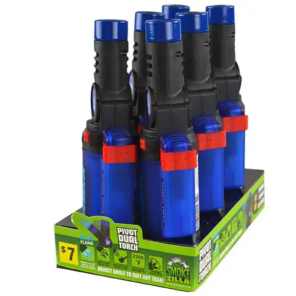 Pivot Head Dual Torch Lighter - 6 Pieces Per Retail Ready Display 41379 1